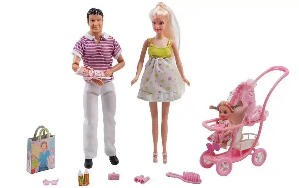 Muñeca Defa Lucy Familia Feliz Con Accesorios