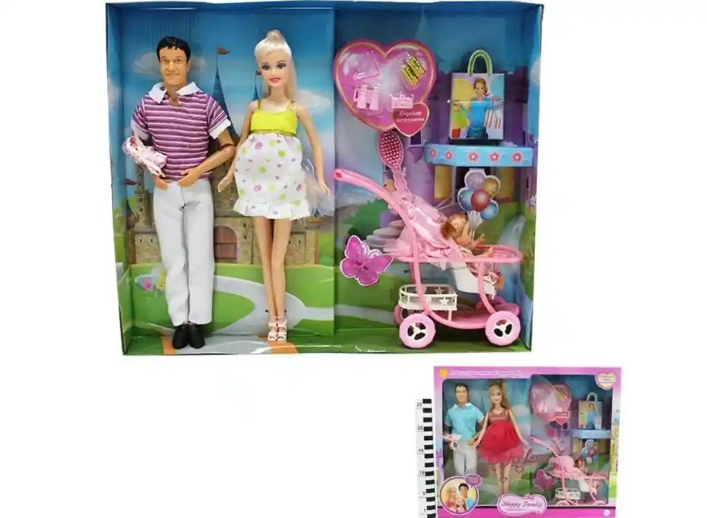 Muñeca Defa Lucy Familia Feliz Con Accesorios