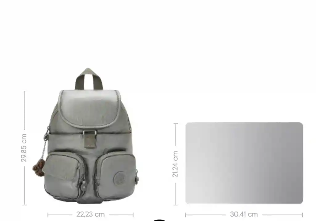 Morral Lovebug Kipling Metalizado