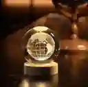 Lámpara Esfera De Cristal Planeta Tierra