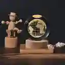 Lámpara Esfera De Cristal Planeta Tierra