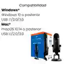 Micrófono Logitech Yeti X Negro Profesional Usb