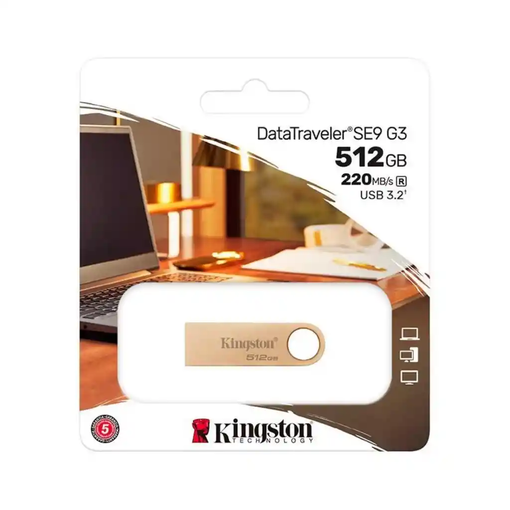 Memoria Usb Kingston 512gb Datatraveler Se9 G3 Usb 3.2 Gen 1
