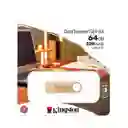Memoria Usb Kingston 64gb Datatraveler Se9 G3 Usb 3.2 Gen 1 Metálica
