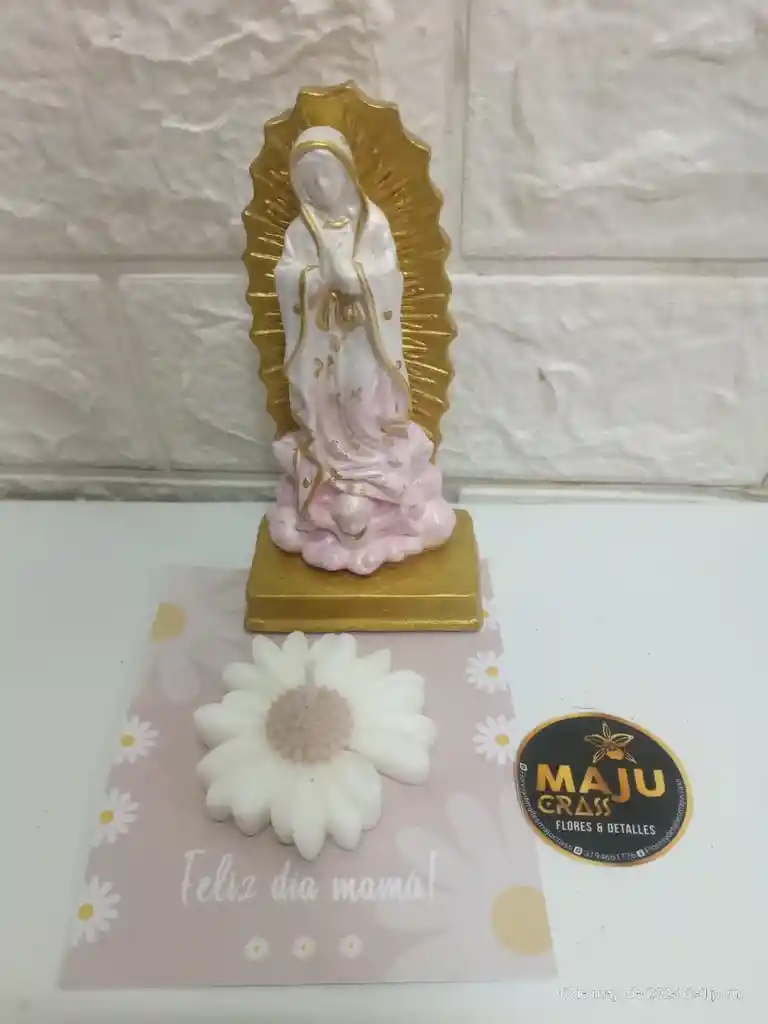 Virgen Con Velita De Aroma En Margarita