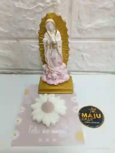 Virgen Con Velita De Aroma En Margarita