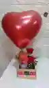Arreglo De Rosas Con Bonyur Y Mix De Fruta