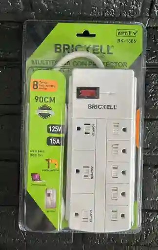 Regleta Electrica Brickell 8 Tomas 90cm