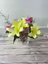 Florero En Forma De Libro Con Flores - Especial Día De La Madre