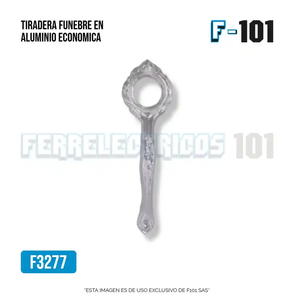 Tiradera Funebre En Aluminio
