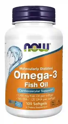 Now Omega 3 Fish Oil 1000mg 100 Cápsulas