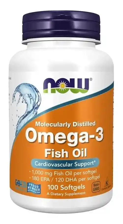 Now Omega 3 Fish Oil 1000mg 100 Cápsulas