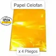 Papel Celofan Amarillo X 4 Und