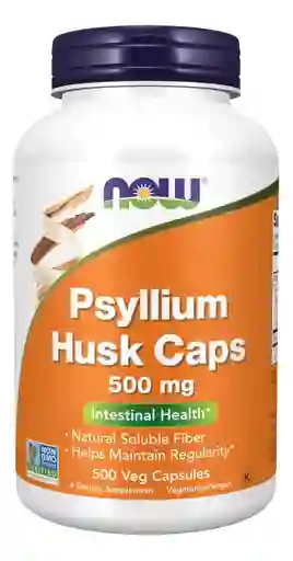 Now Cápsulas De Cáscara De Psilio 500mg 500 Cápsulas