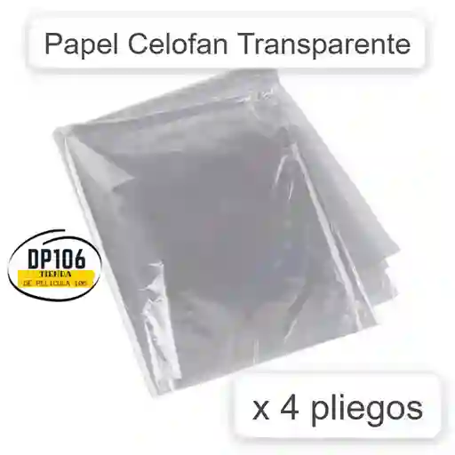 Papel Celofan Transparente X 4 Und