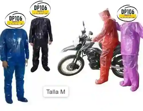 Impermeable Talla M , Desechable 3 Piezas