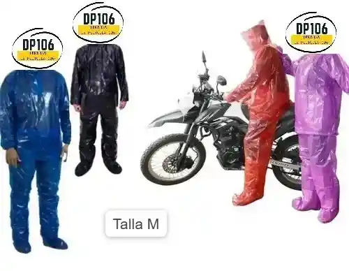Impermeable Talla M , Desechable 3 Piezas