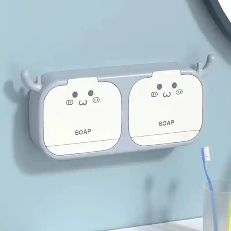 Jabonera De Montaje En Pared Con 2 Espacios