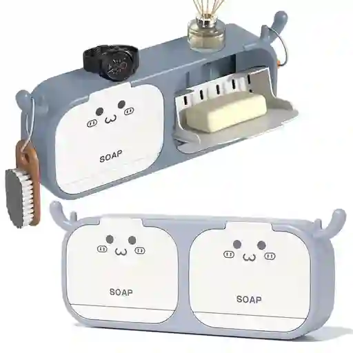 Jabonera De Montaje En Pared Con 2 Espacios