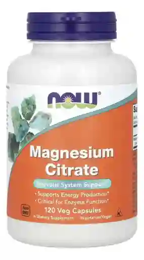 Now Citrato De Magnesio 120 Capsulas