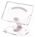 Base Soporte 360° Giratorio Tablet Celular Acrilico Ajustable