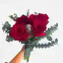 Bouquet 5 Rosas Rojas