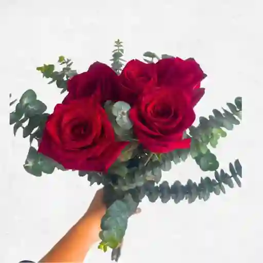 Bouquet 5 Rosas Rojas