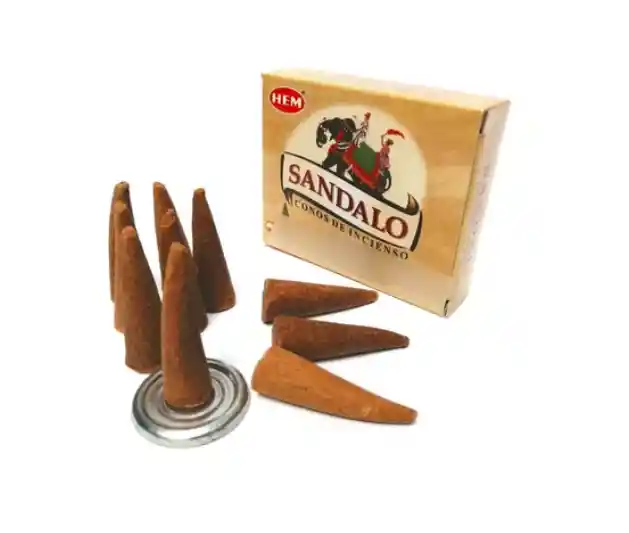 Incienso En Conos X 10 Unds Aroma Sándalo