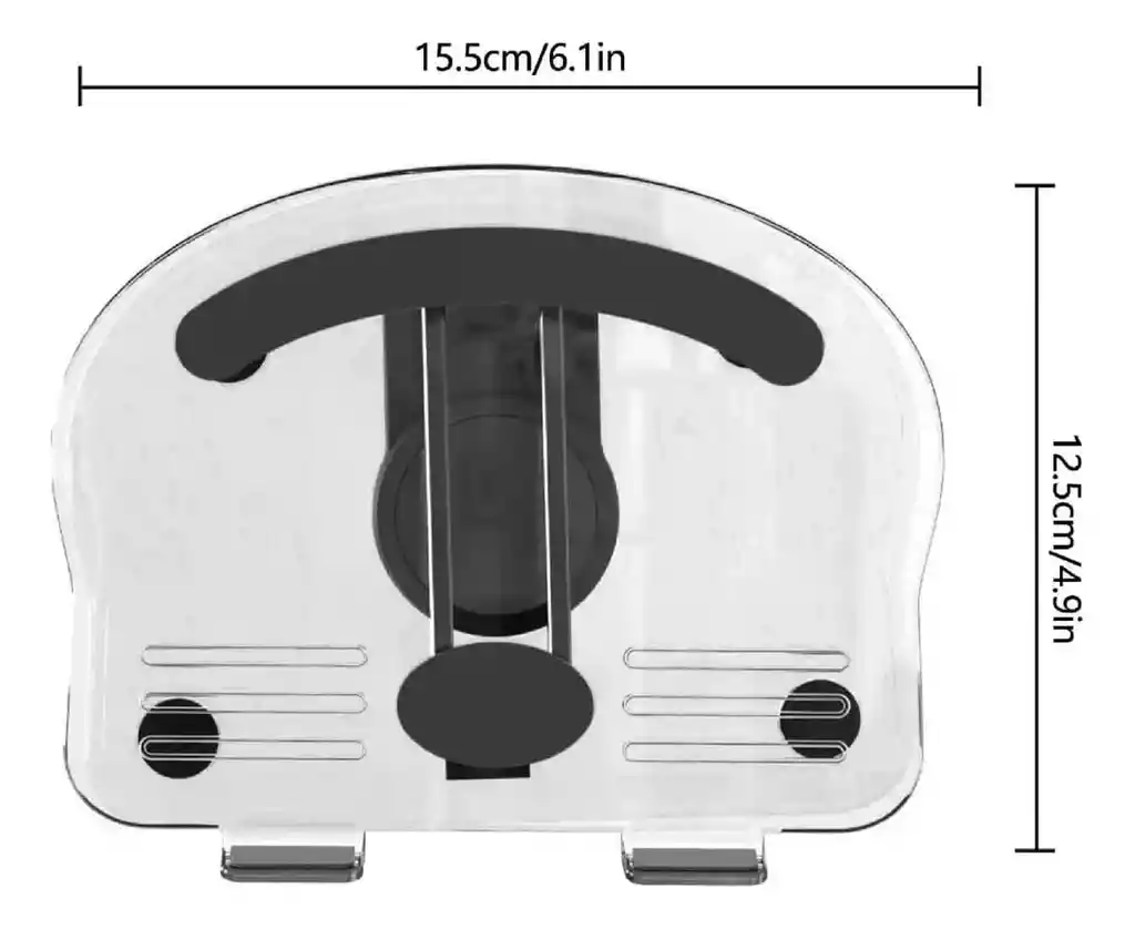 Base Soporte 360° Giratorio Tablet Celular Acrilico Ajustable