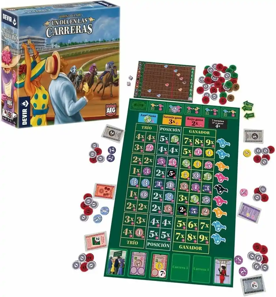 Juego De Mesa Un Día En Las Carreras Devir Para Adultos