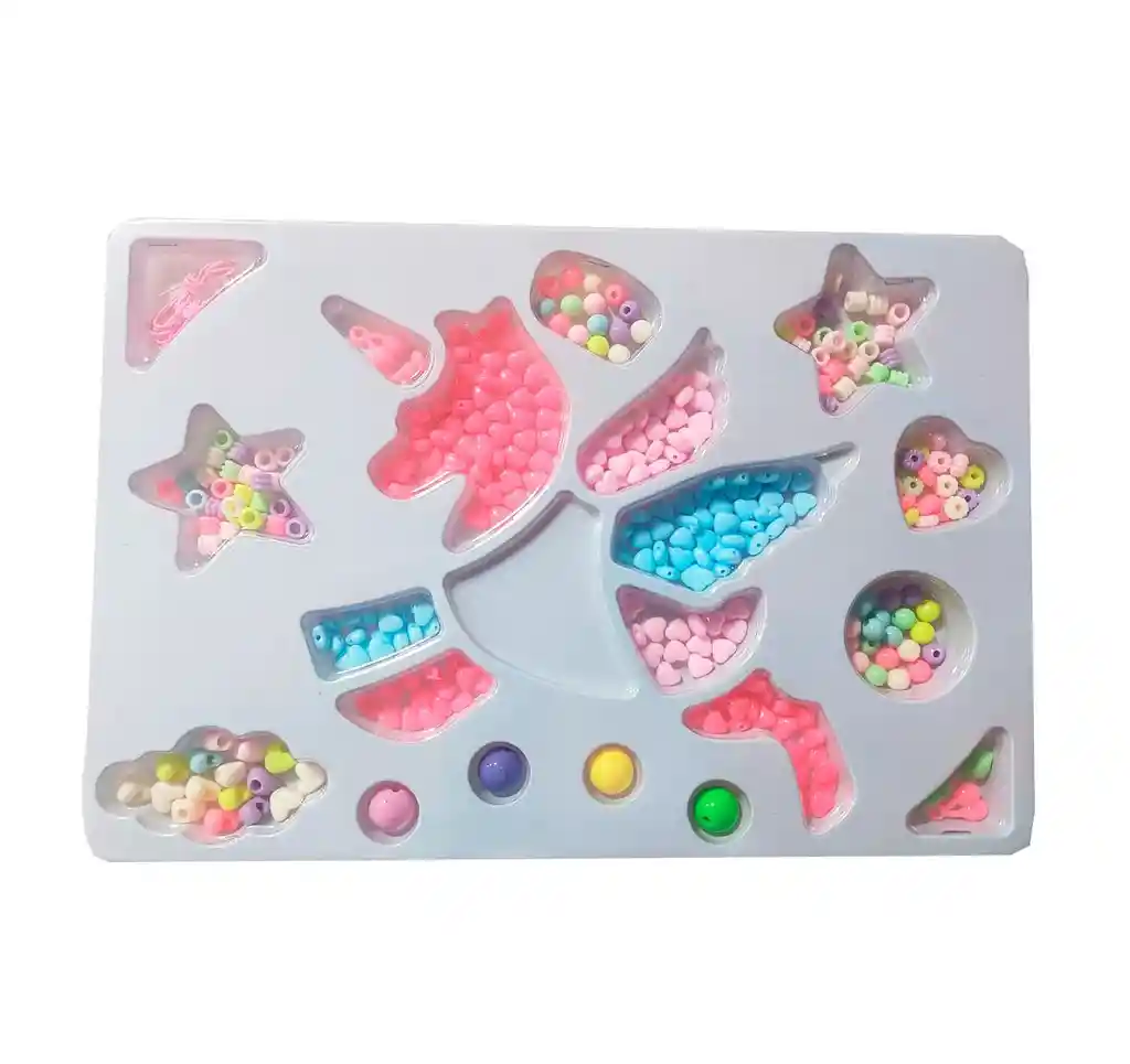 Set Kit Para Hacer Pulseras Niña Style Unicornio Multicolor