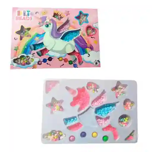 Set Kit Para Hacer Pulseras Niña Style Unicornio Multicolor
