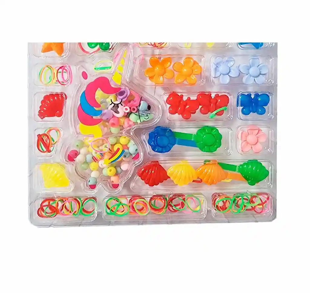 Set Kit Hacer Pulseras Collares Niña Style Pedreria Niñas