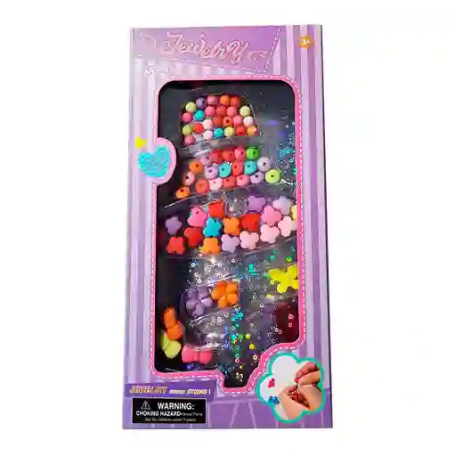 Set Kit Hacer Pulseras Collares Niña Style Pedreria Cono