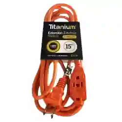 Extension Electrica 15 Metros Uso Rudo/exterior