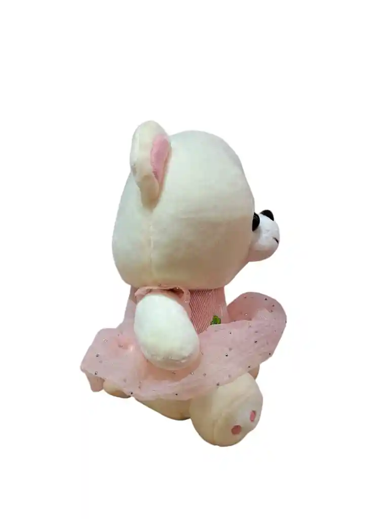 Peluche Osa Moño Rosa Coquette