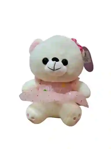 Peluche Osa Moño Rosa Coquette