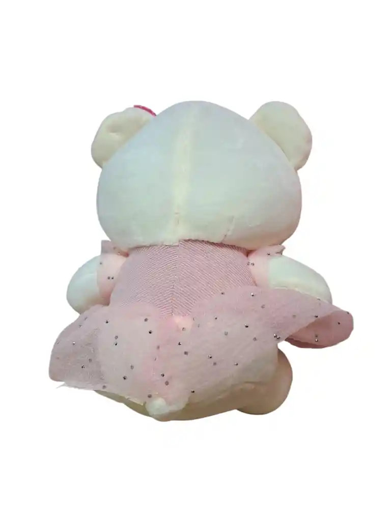 Peluche Osa Moño Rosa Coquette