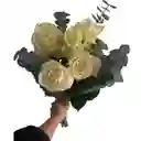 Bouquet 5 Rosas Blancas