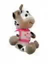 Peluche Vaca Con Saco Rosa