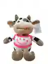 Peluche Vaca Con Saco Rosa