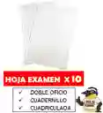 Hoja Examen Cuadernillo Cuadriculada X10