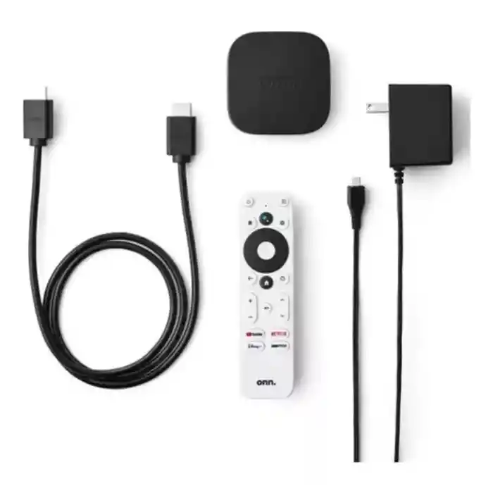Dispositivo Convertido A Smar Tv 4k Uhd Con Control Remoto Por Voz Asistente De Google Y Cable Hdmi De Alta Velocidad