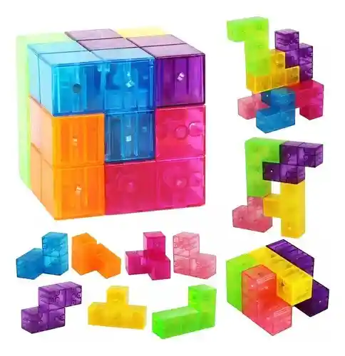 Juego Cubo Soma Magnético 3x3 Didáctico Mental Imán Puzzle