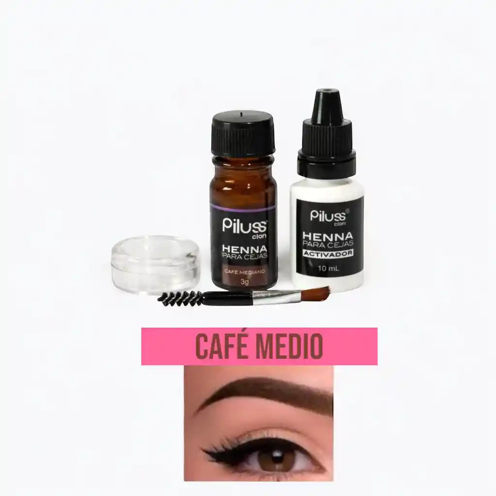 Henna Para Cejas Tono Cafe Medio
