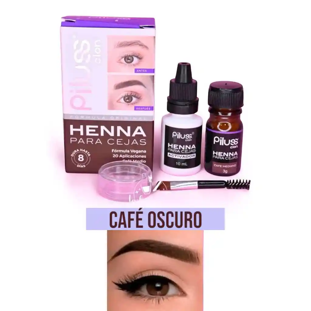 Henna Para Ceja Cafe Oscuro