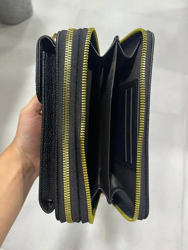 Bolso Hombro Cruzado Monedero Portacelular Negro