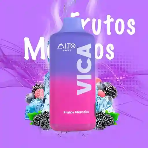 Mijo Vape Vica 6.500 Puffs Frutos Morados 50mg Nic.