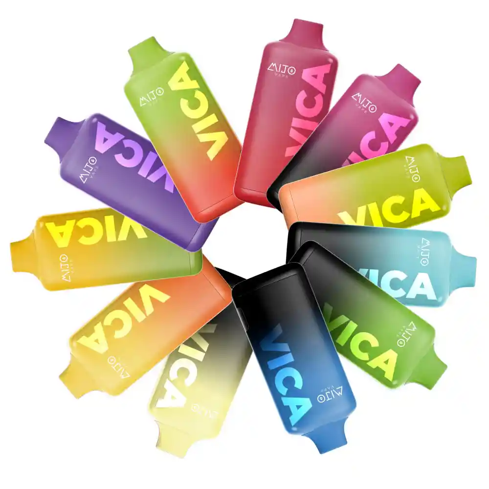 Mijo Vape Vica 6.500 Puffs Kiwi Fresa 50mg Nic.