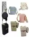 Bolso Hombro Cruzado Monedero Portacelular Blanco